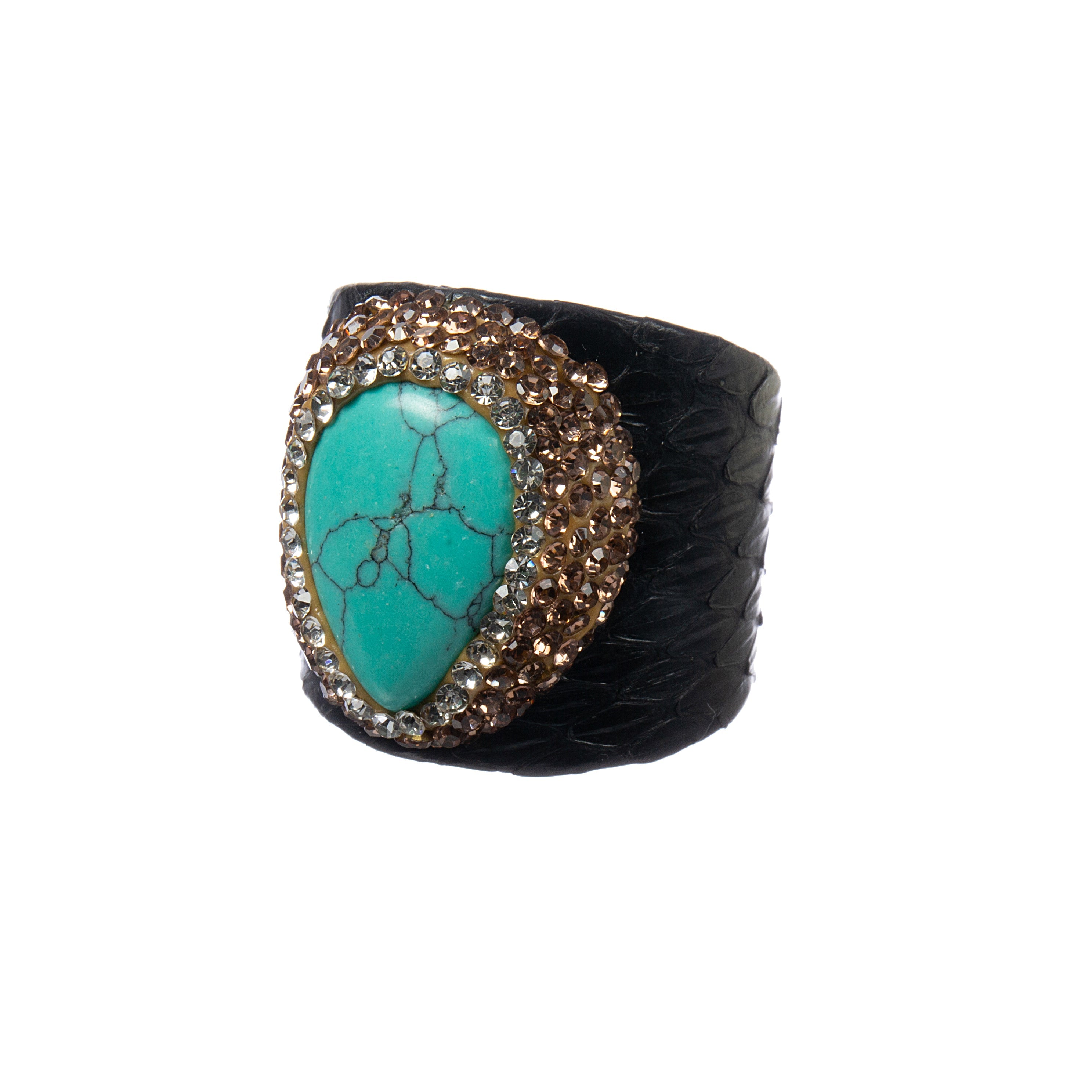 Turquoise Pavé Cocktail Ring R2793