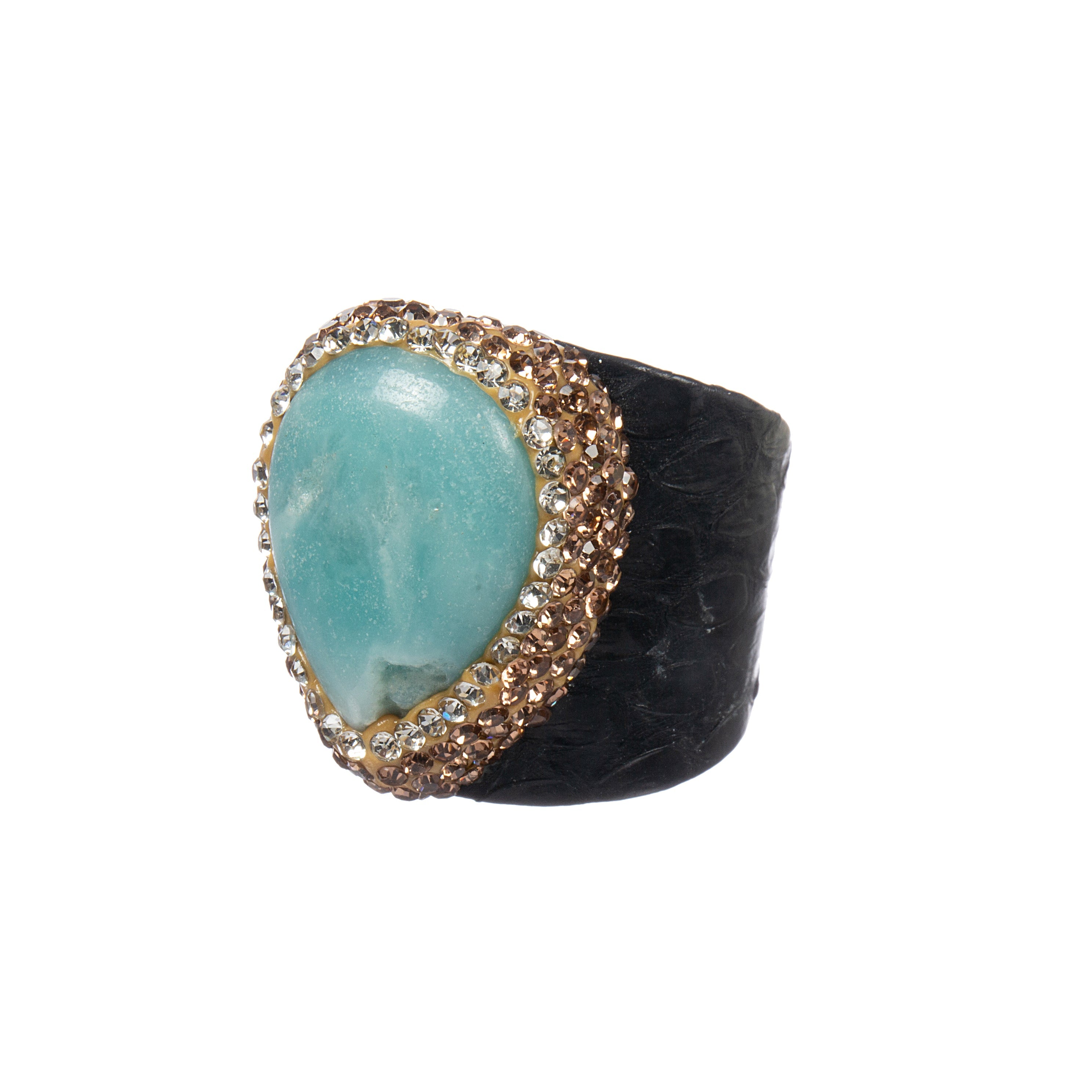 Amazon Stone Pavé Cocktail Ring R2794