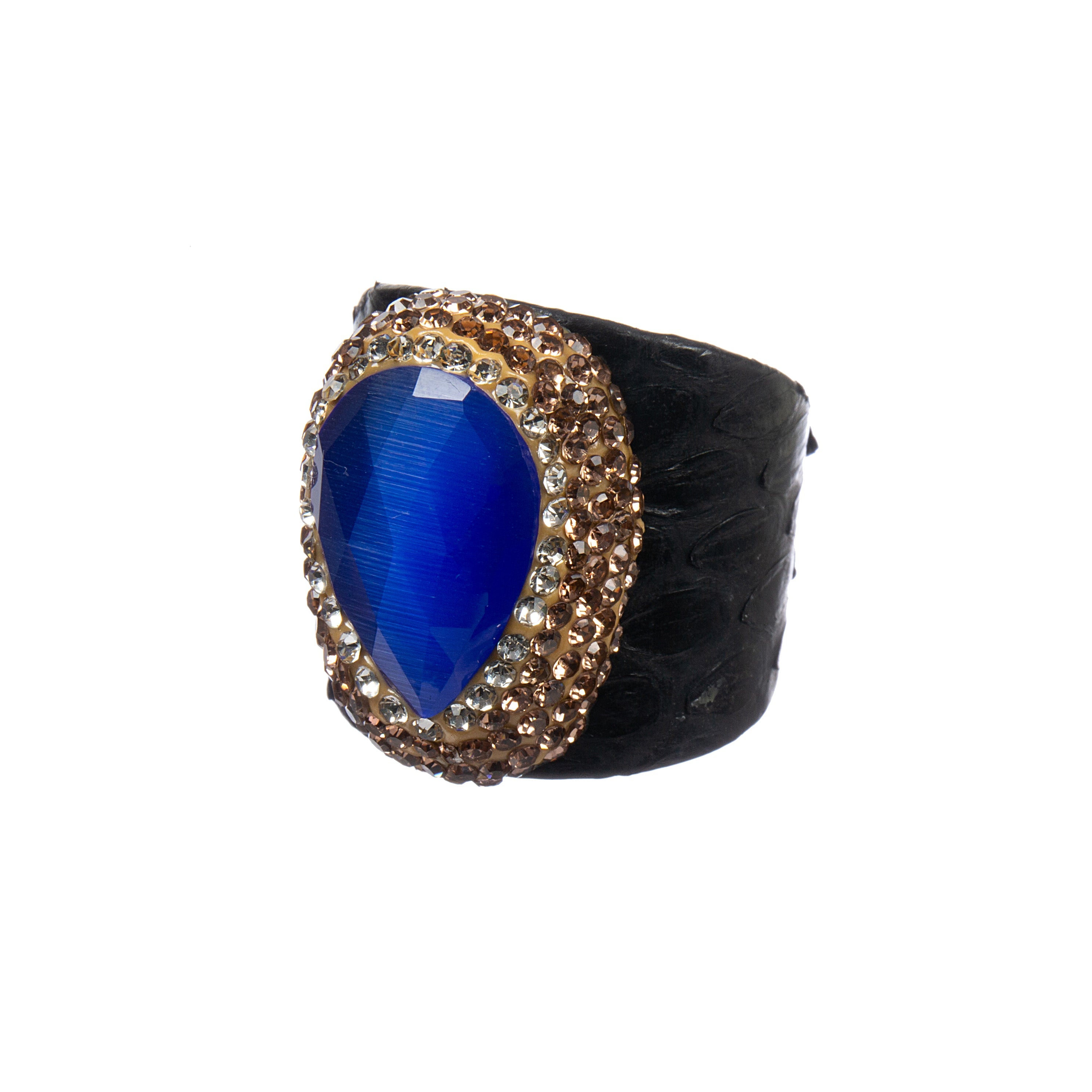 Composite Cymophane Pavé Cocktail Ring R2795