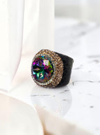 Crystal Pavé Cocktail Ring R2803