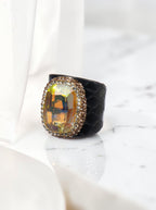 Crystal Pavé Cocktail Ring R2805