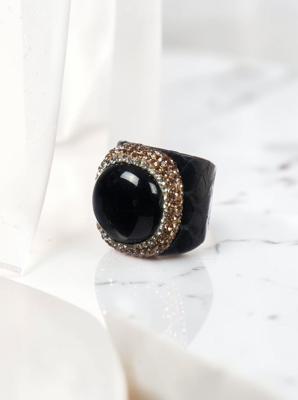 Onyx Pavé Cocktail Ring R2809