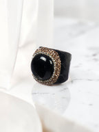 Onyx Pavé Cocktail Ring R2809