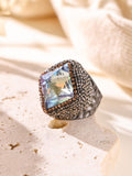 Rhombus Crystal Pavé Cocktail Ring R2816