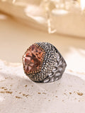 Crystal Pavé Cocktail Ring R2817 - Black
