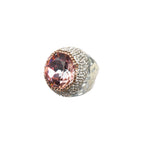 Round Crystal Pavé Cocktail Ring R2818 - view 15