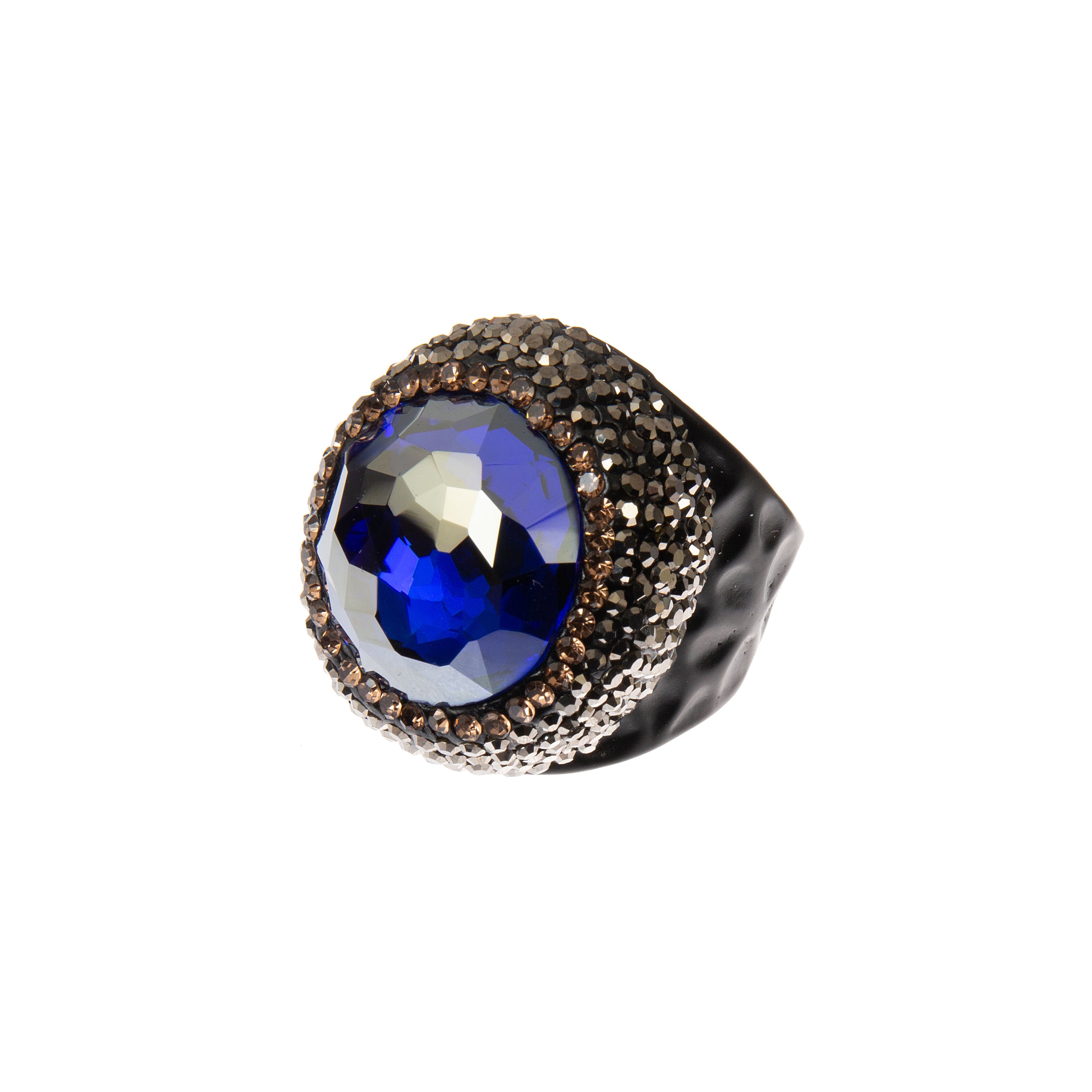 Round Crystal Pavé Cocktail Ring R2825