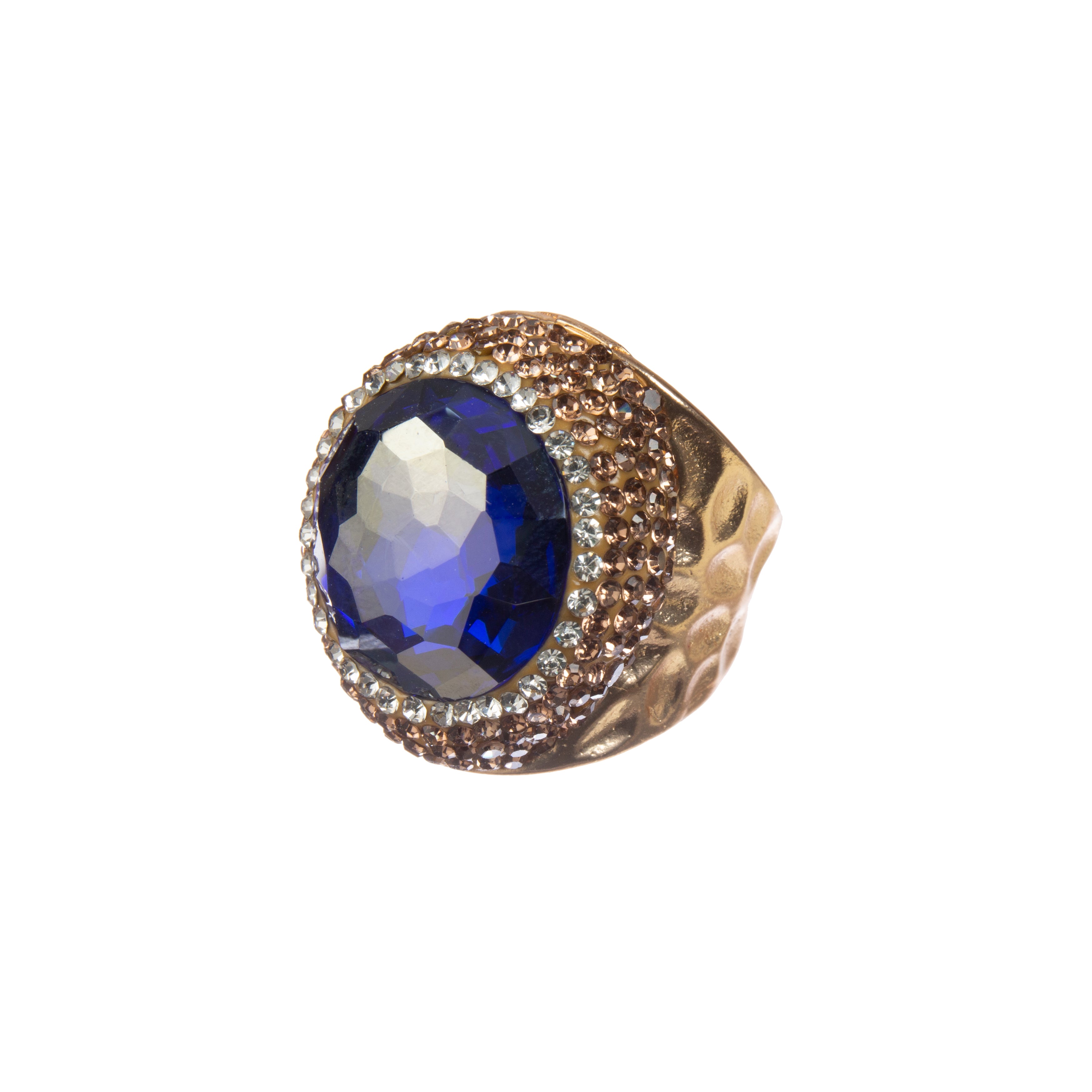 Round Crystal Pavé Cocktail Ring R2825