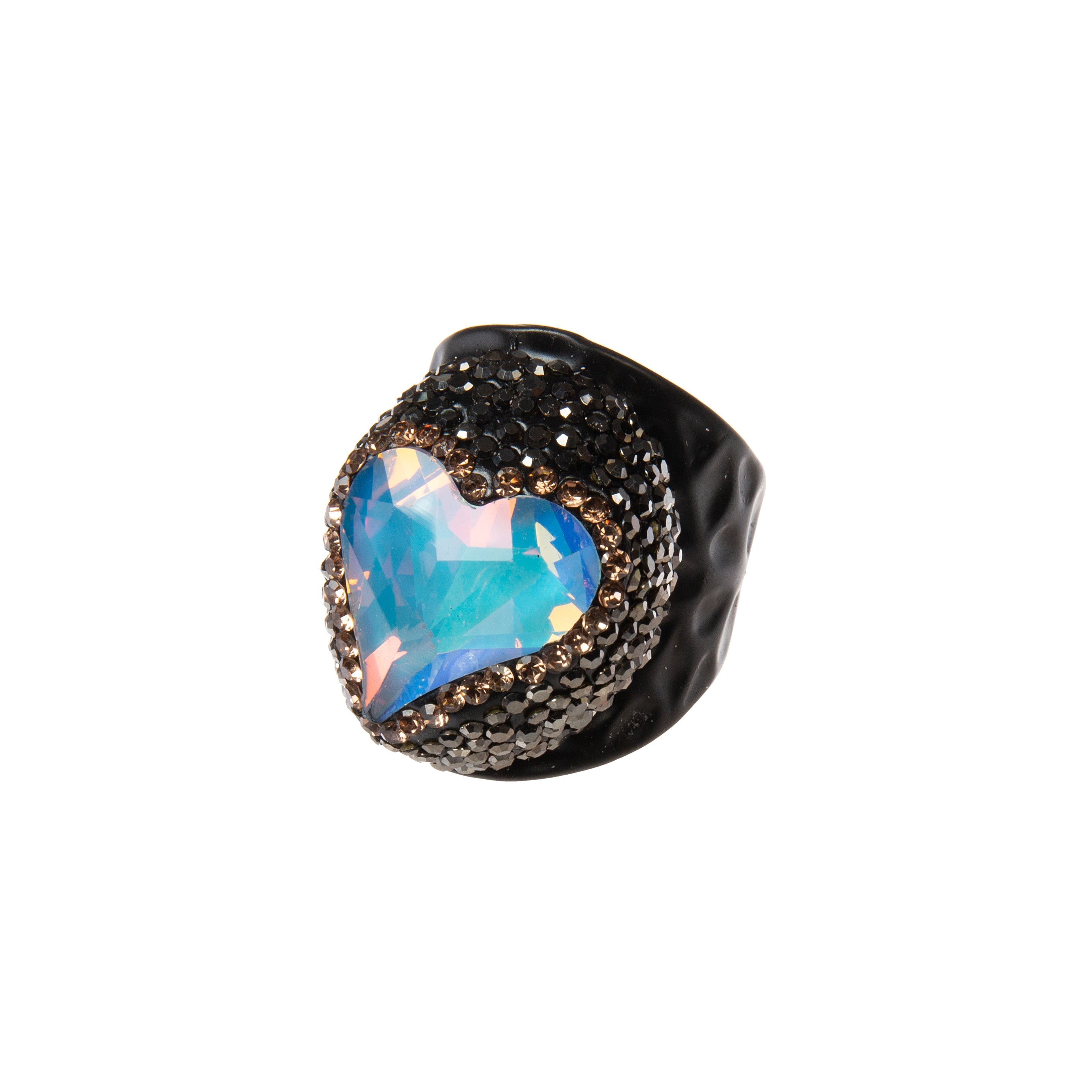 Heart Shape Pavé Cocktail Ring R2828