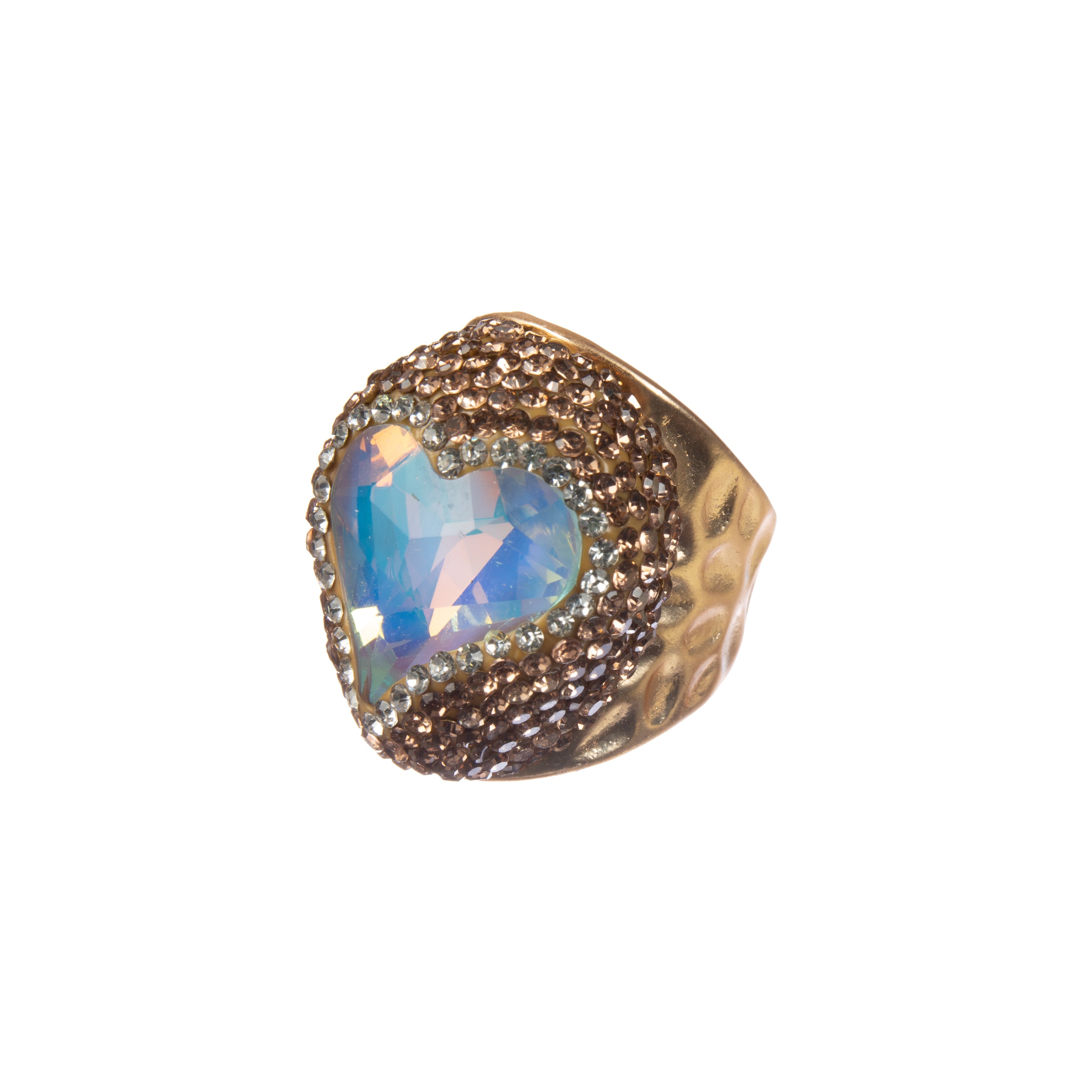Heart Shape Pavé Cocktail Ring R2828