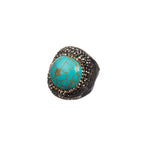 Composed Turquoise Pavé Cocktail Ring R2832