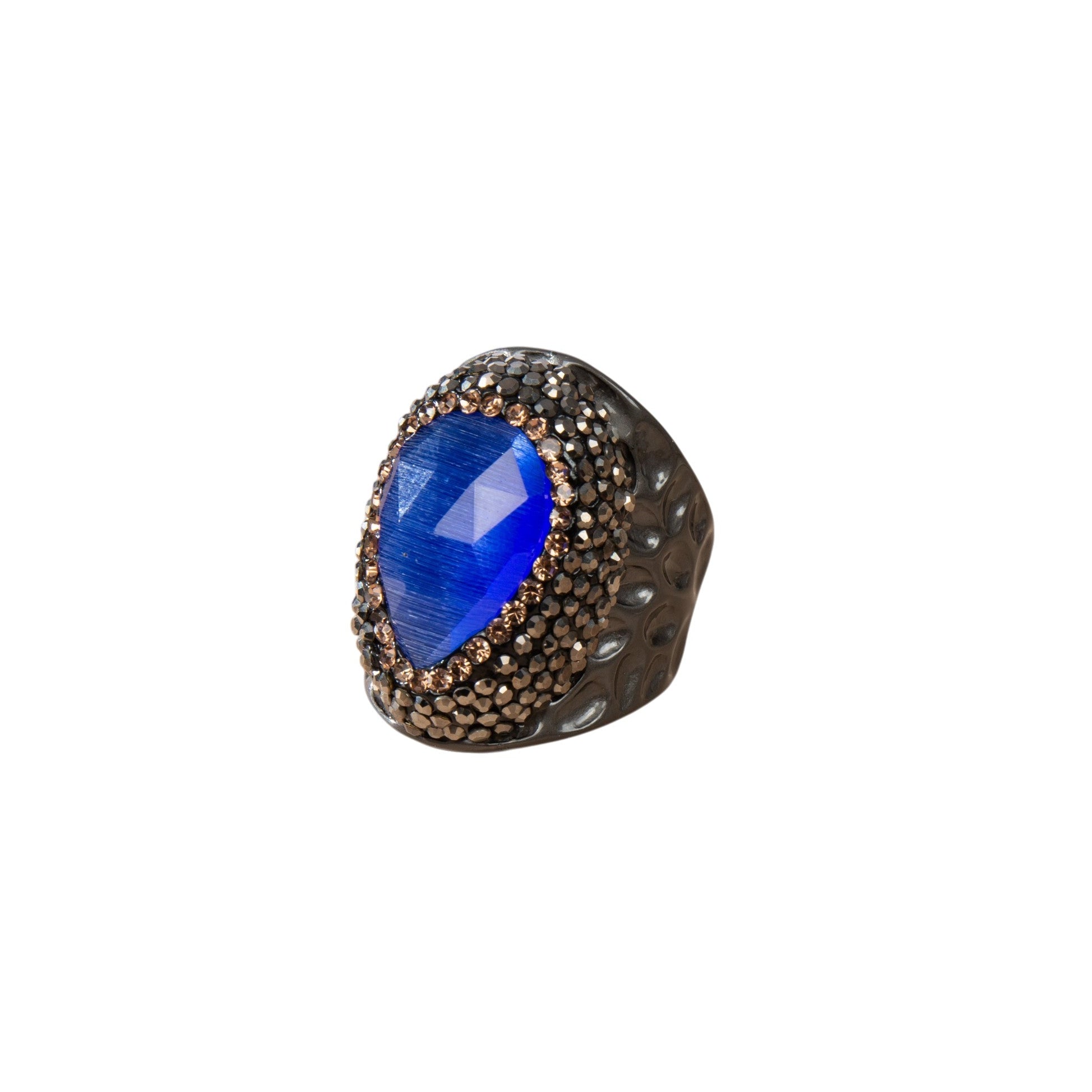 Cymophane Rhinestone Pavé Cocktail Ring R2838