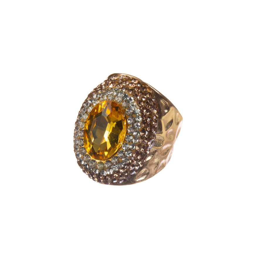 Crystal Pavé Cocktail Ring R2839