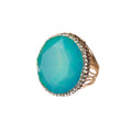 Round Crystal Pavé Cocktail Ring R2849