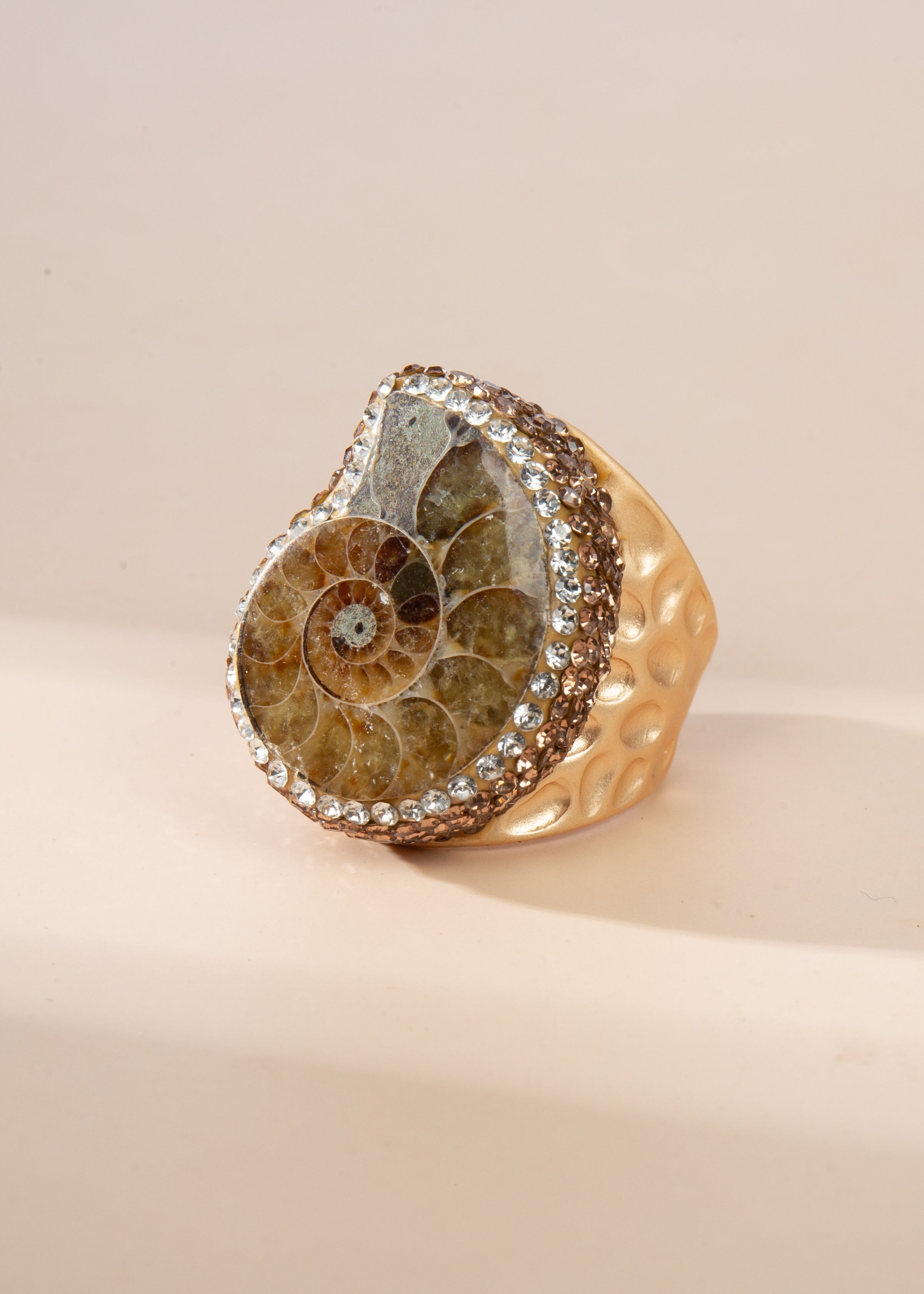 Ammonites Pavé Cocktail Ring R2853