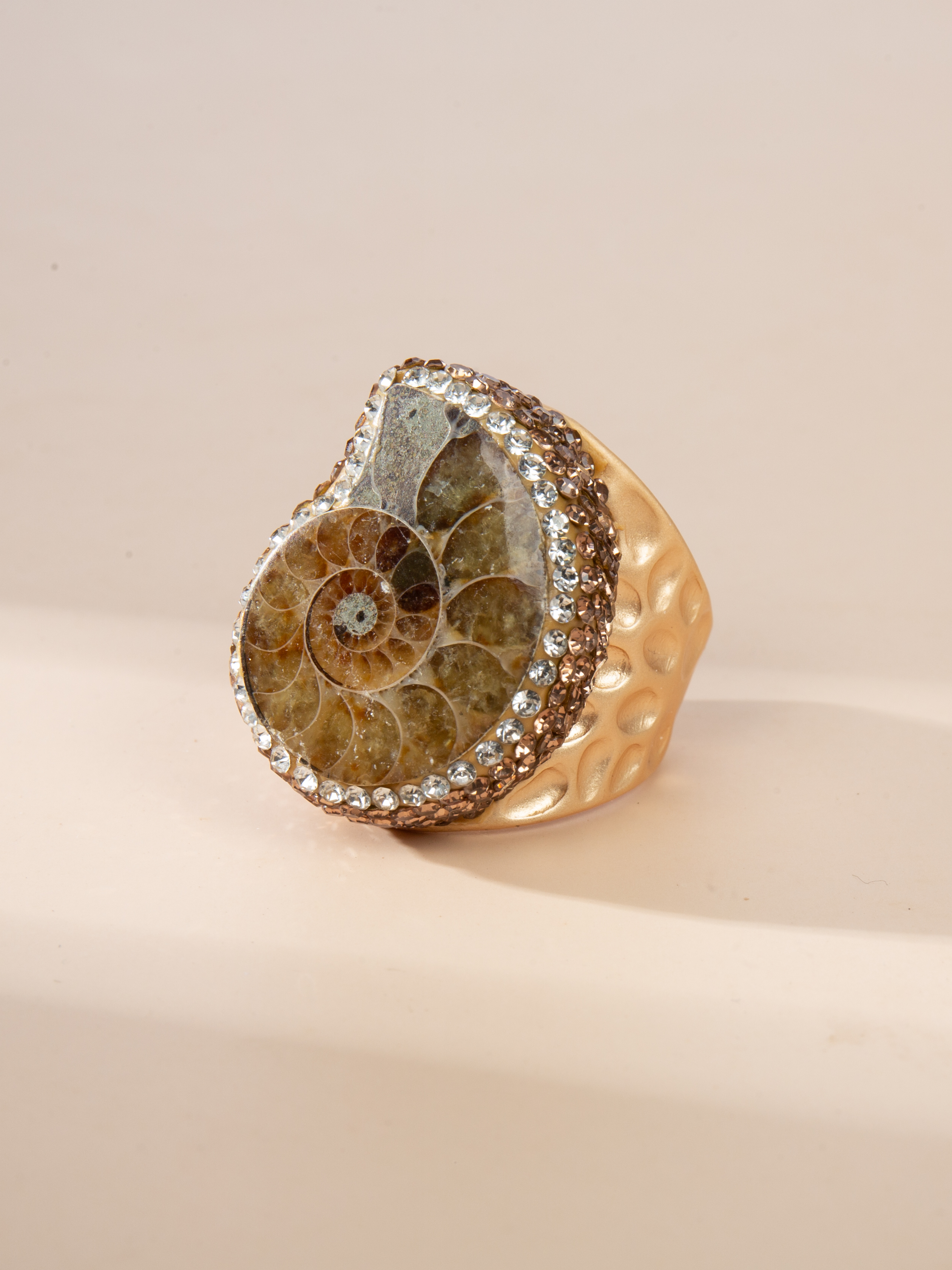 Ammonites Pavé Cocktail Ring R2853