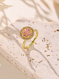 Leaf Cubic Zirconia Ring R2856