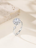 Flower Cubic Zirconia Ring R2858