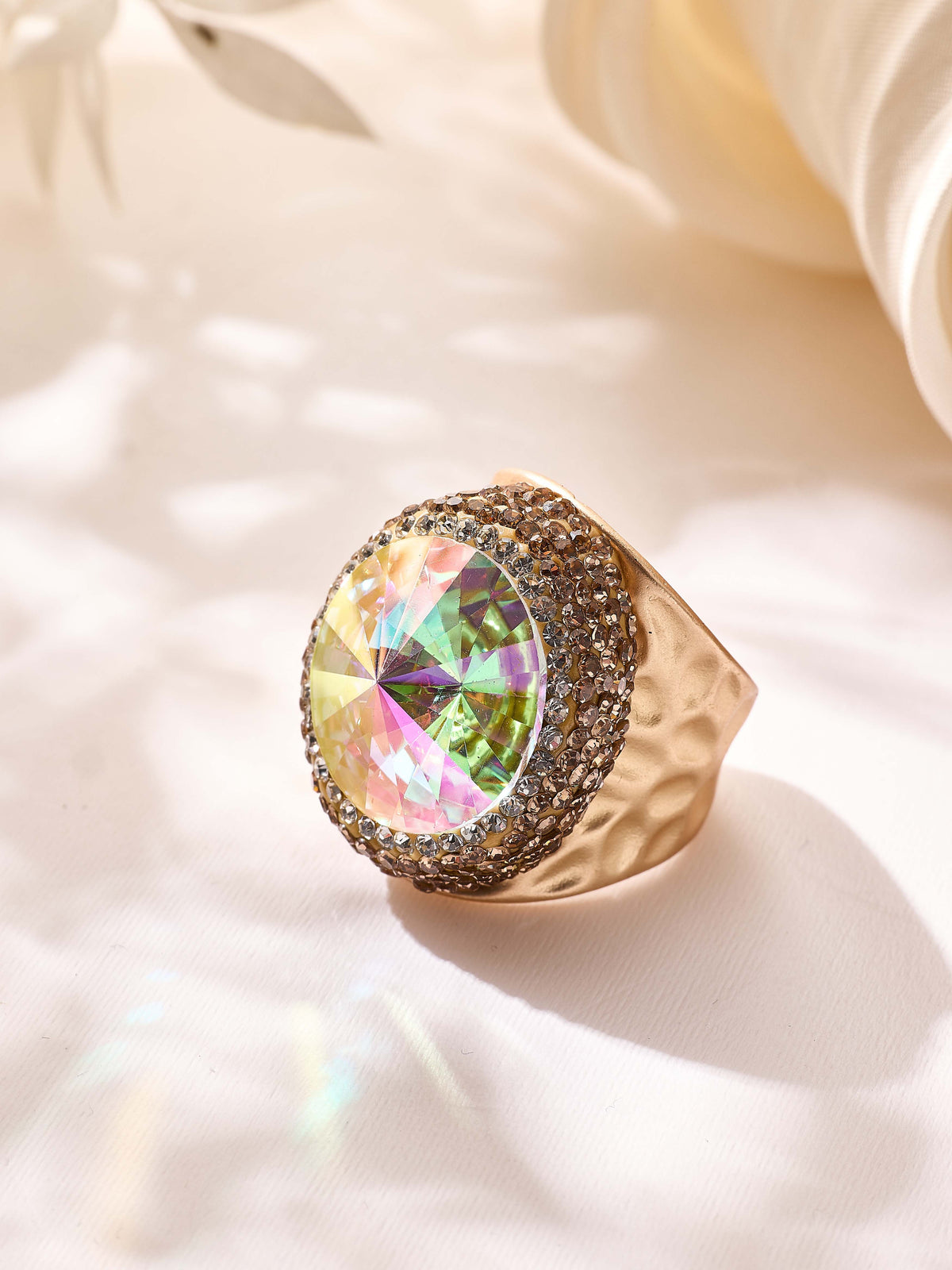 Crystal Pavé Cocktail Ring R2893