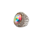 Crystal Pav¨¦ Cocktail Ring R2893
