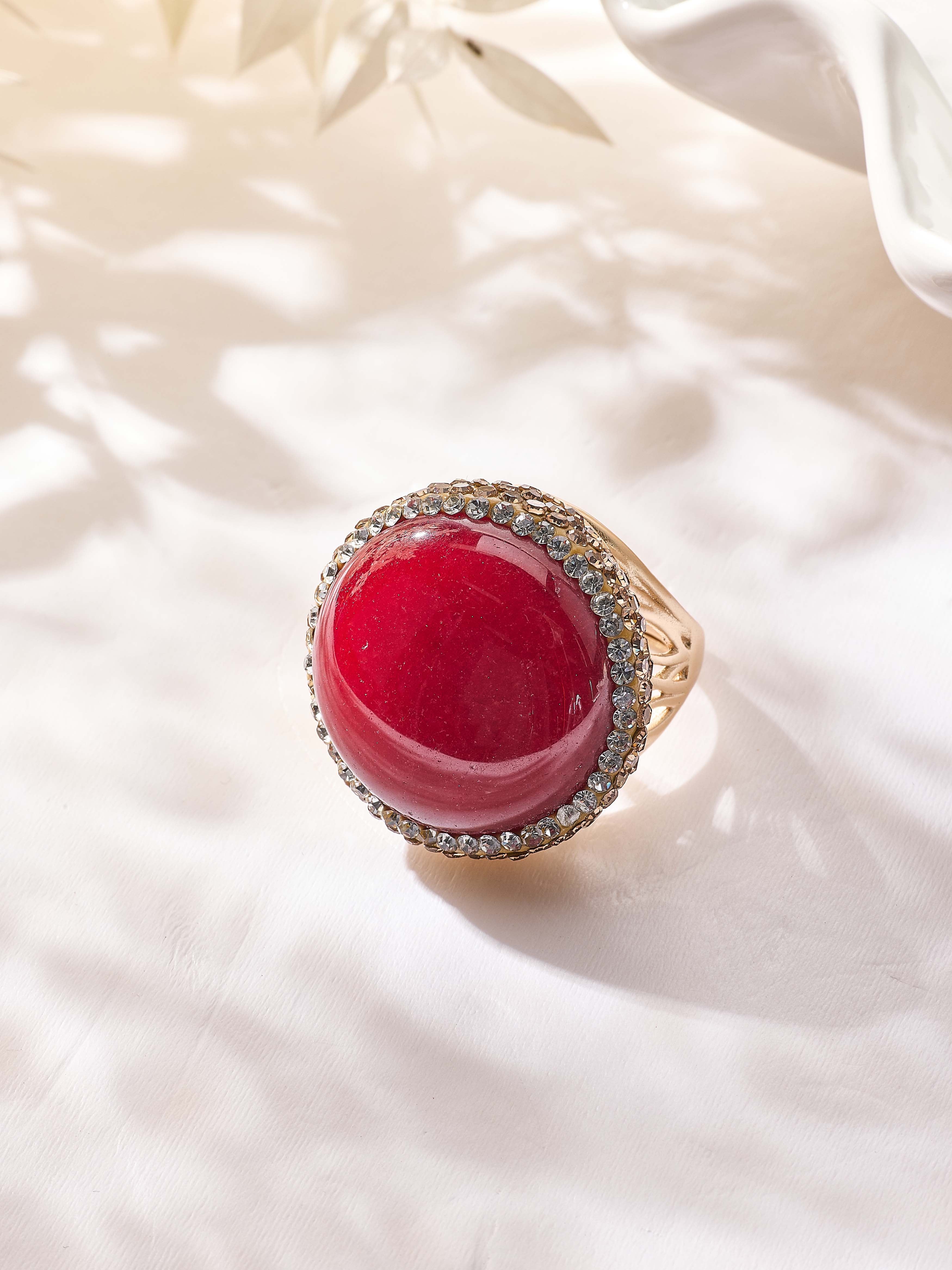 Various Stones Pavé Cocktail Ring R2894