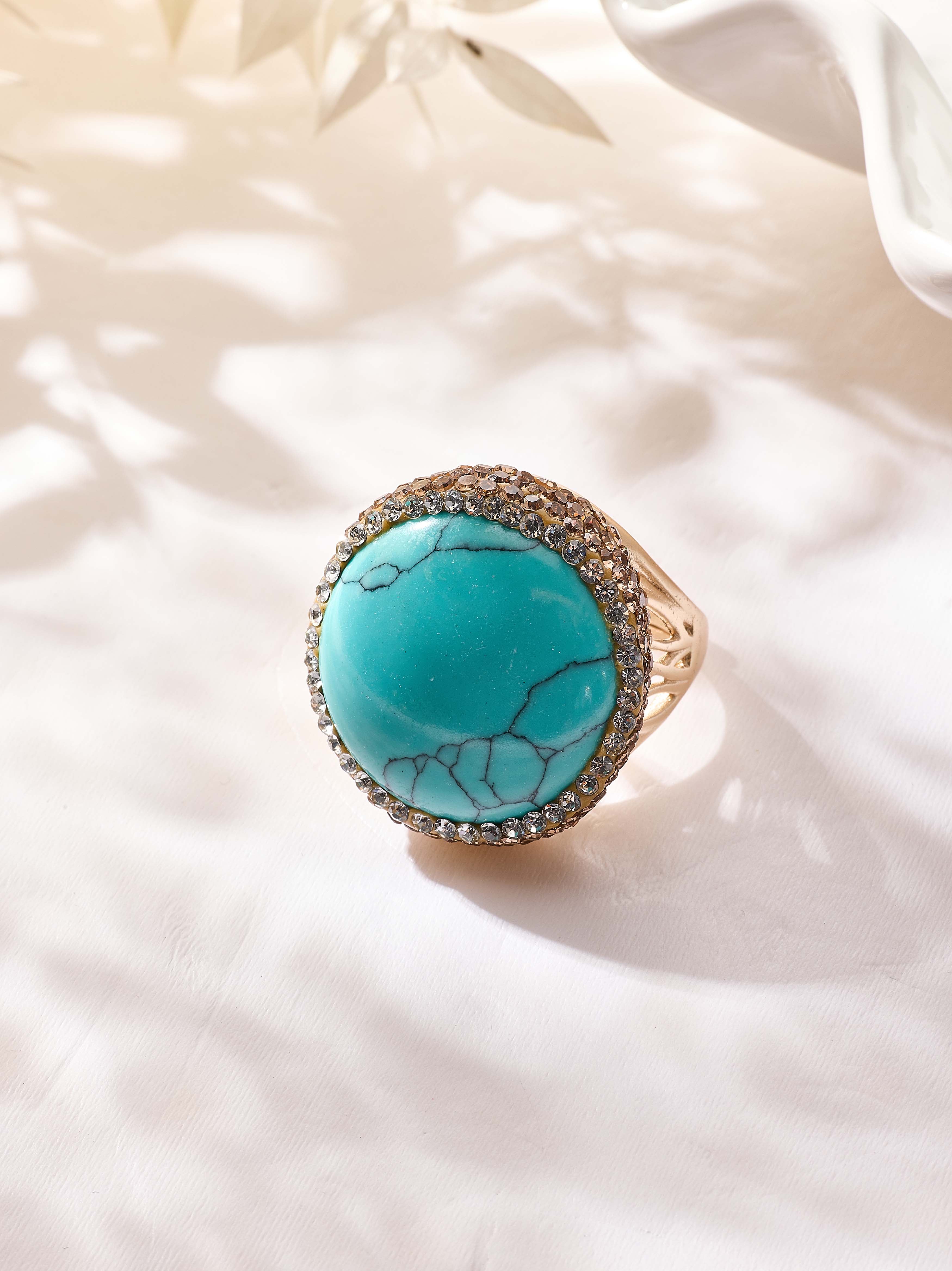 Various Stones Pavé Cocktail Ring R2894