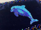 Dolphin Rectangular Velvet Coin Purse V0701