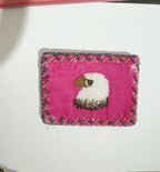 Eagle Rectangular Velvet Coin Purse V0701