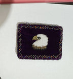Eagle Rectangular Velvet Coin Purse V0701