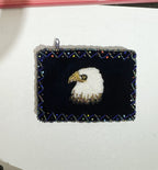 Eagle Rectangular Velvet Coin Purse V0701