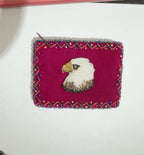 Eagle Rectangular Velvet Coin Purse V0701