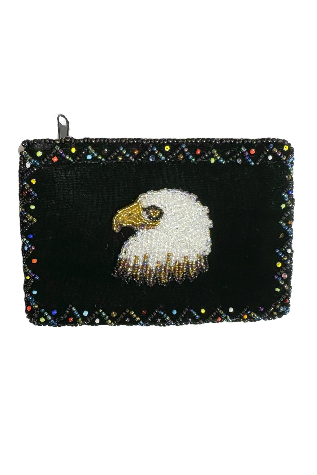 Eagle Rectangular Velvet Coin Purse V0701