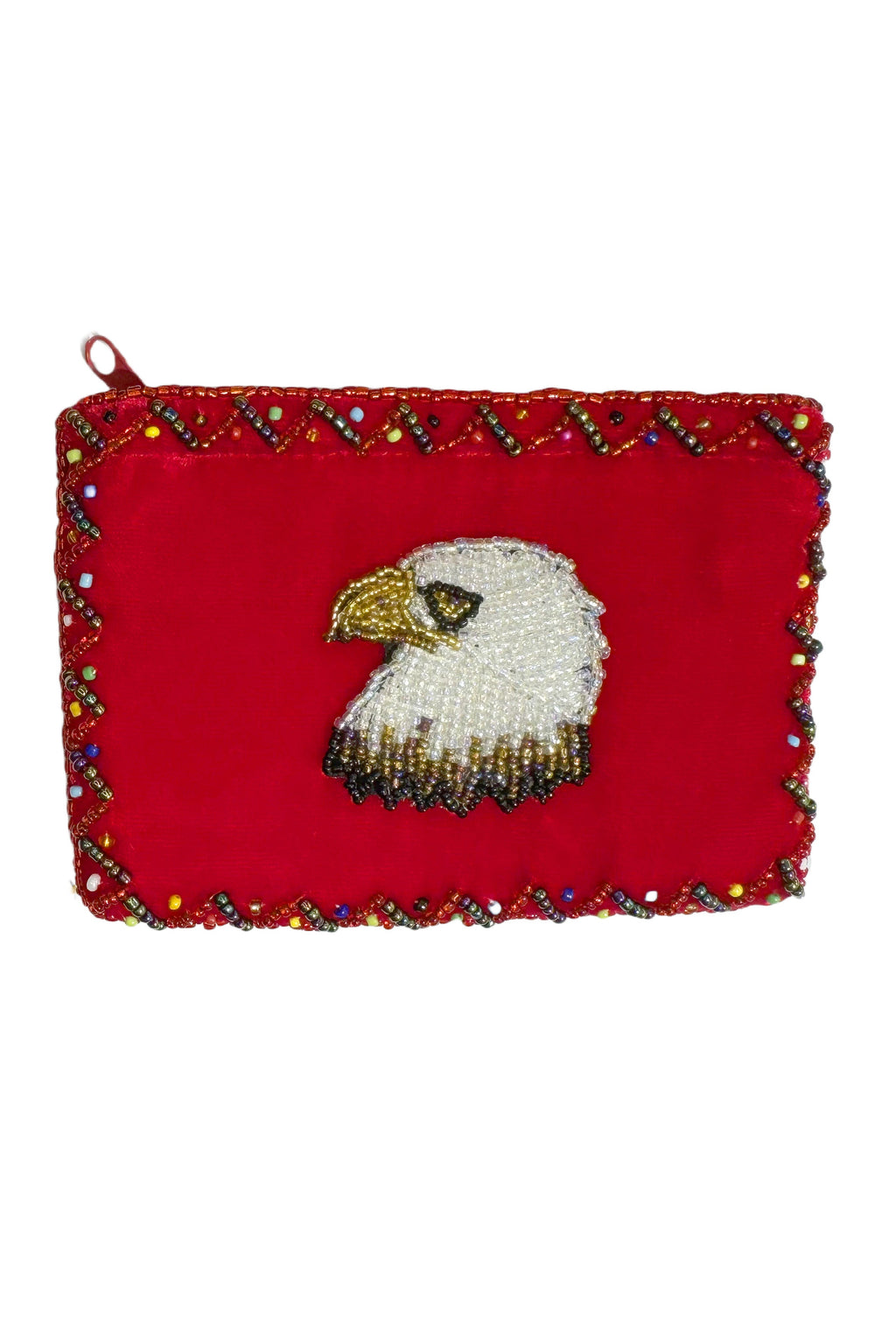 Eagle Rectangular Velvet Coin Purse V0701