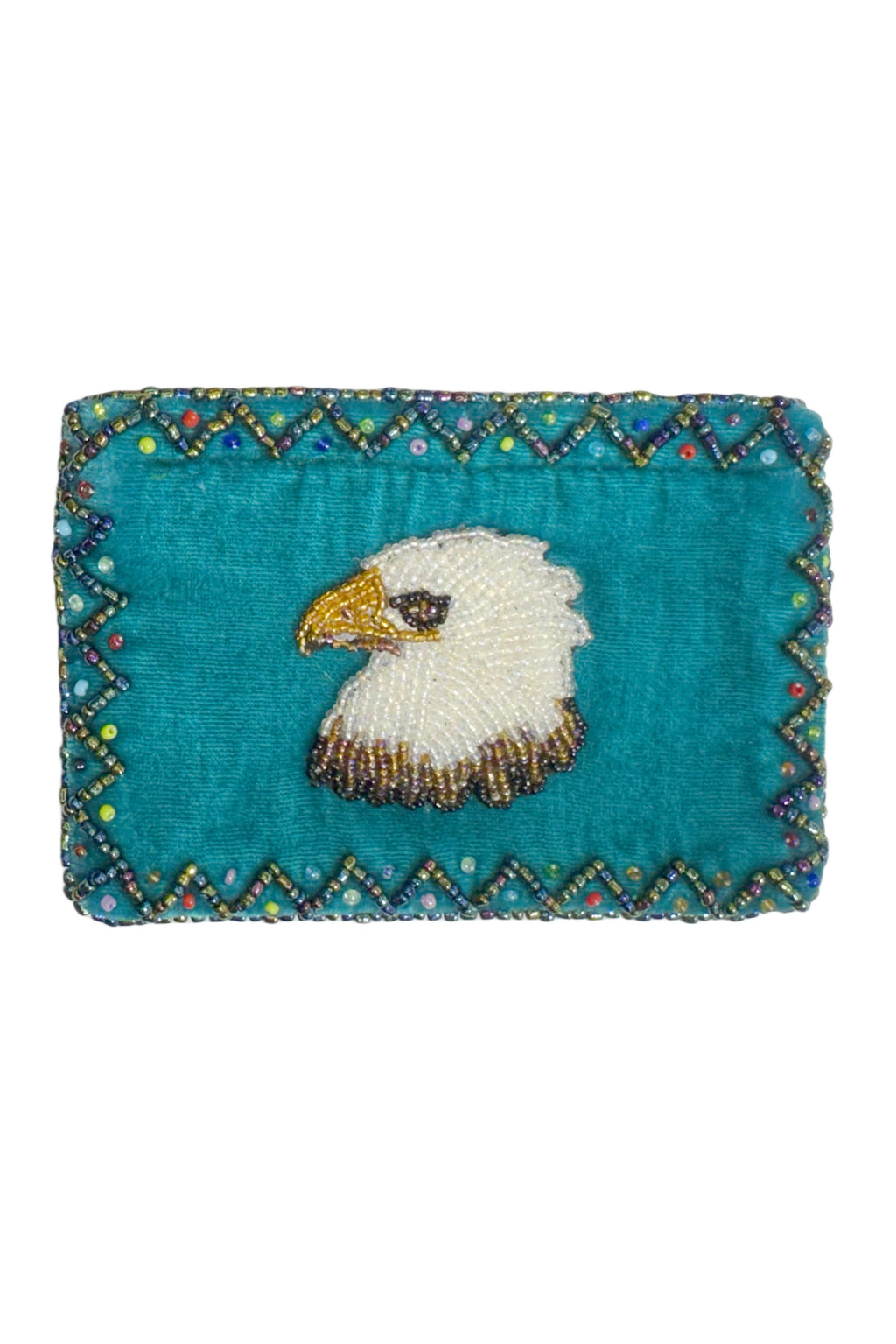 Eagle Rectangular Velvet Coin Purse V0701