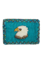 Eagle Rectangular Velvet Coin Purse V0701