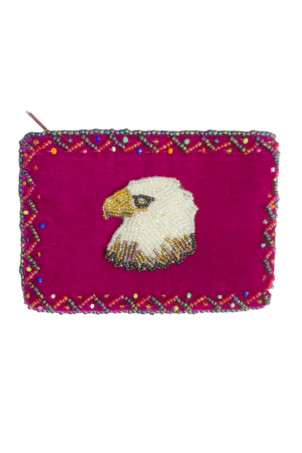 Eagle Rectangular Velvet Coin Purse V0701
