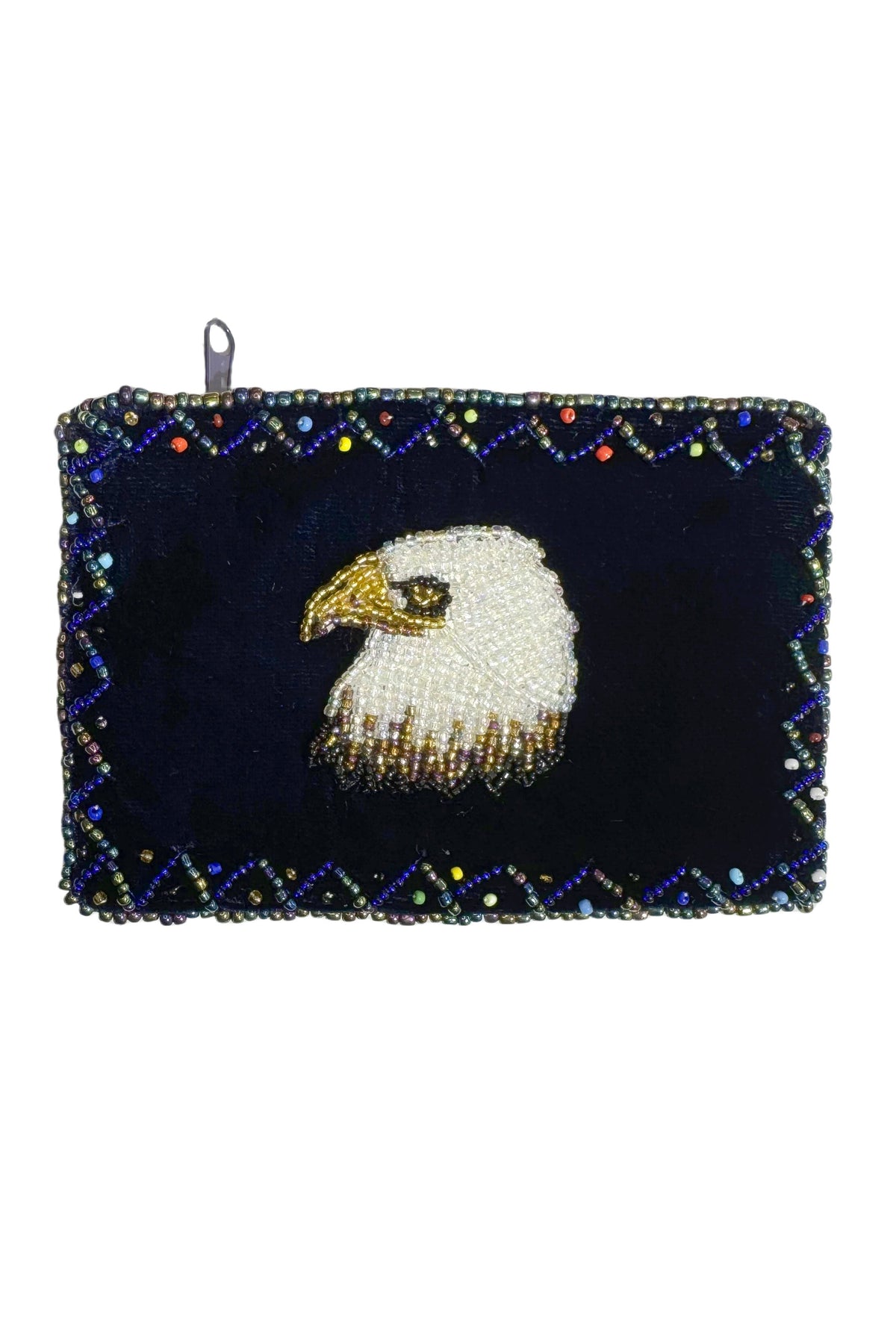 Eagle Rectangular Velvet Coin Purse V0701