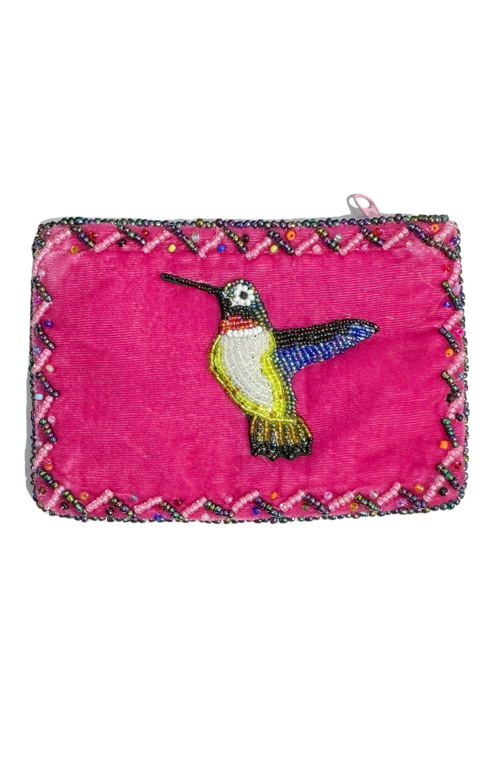 Hummingbird Rectangle Velvet Coin Purse V0701 - view 2