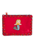 Mermaid Rectangular Velvet Coin Purse V0701