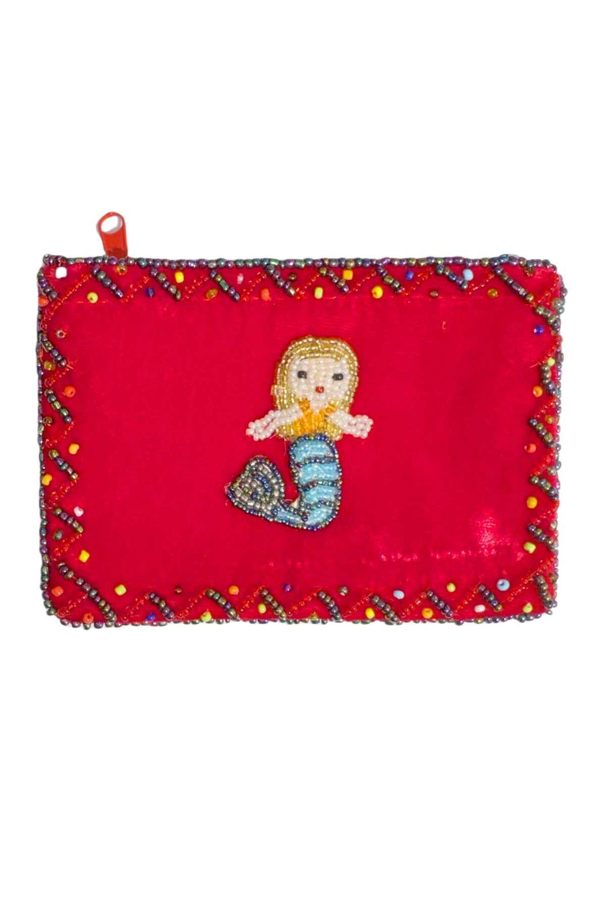 Mermaid Rectangular Velvet Coin Purse V0701