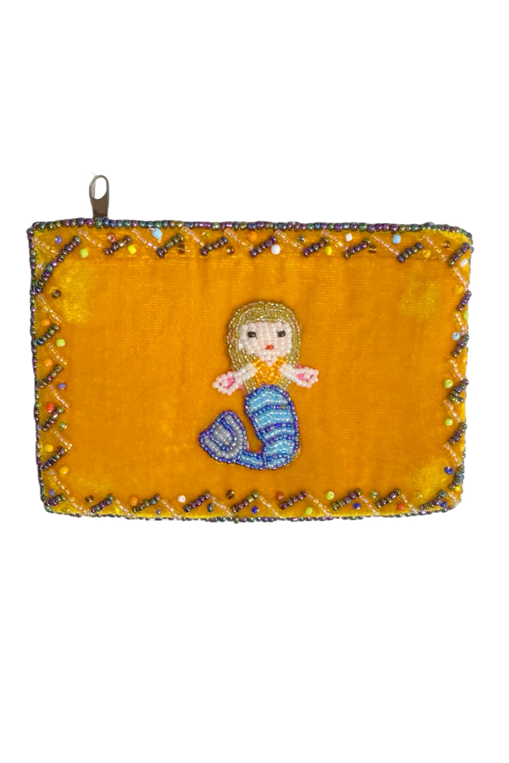 Mermaid Rectangular Velvet Coin Purse V0701