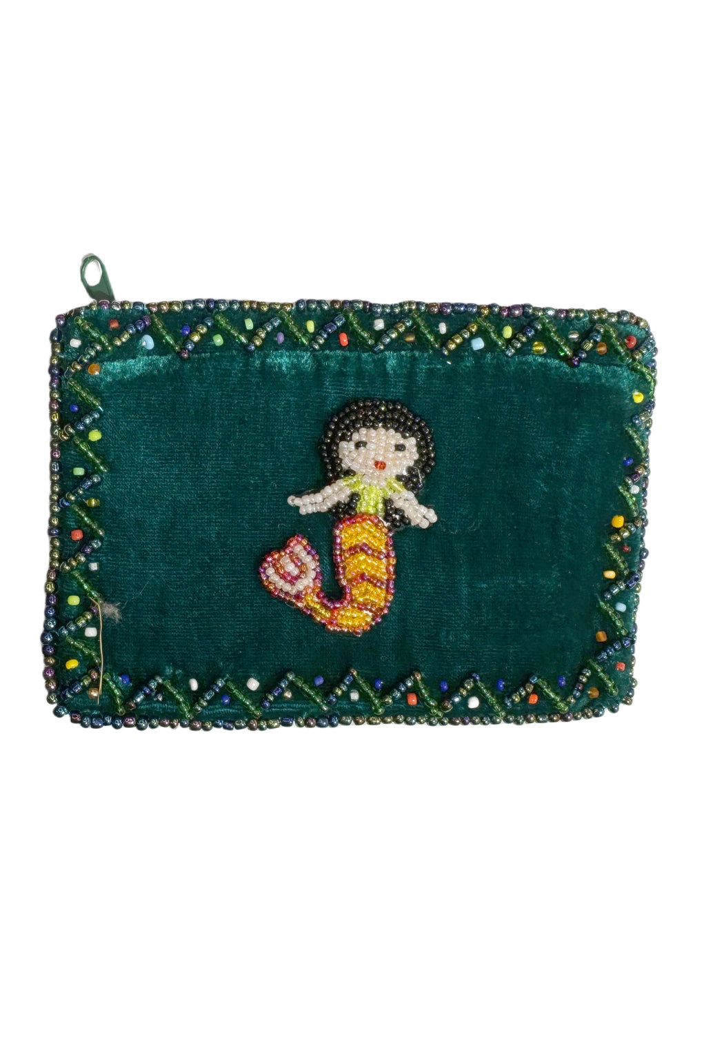 Mermaid Rectangular Velvet Coin Purse V0701