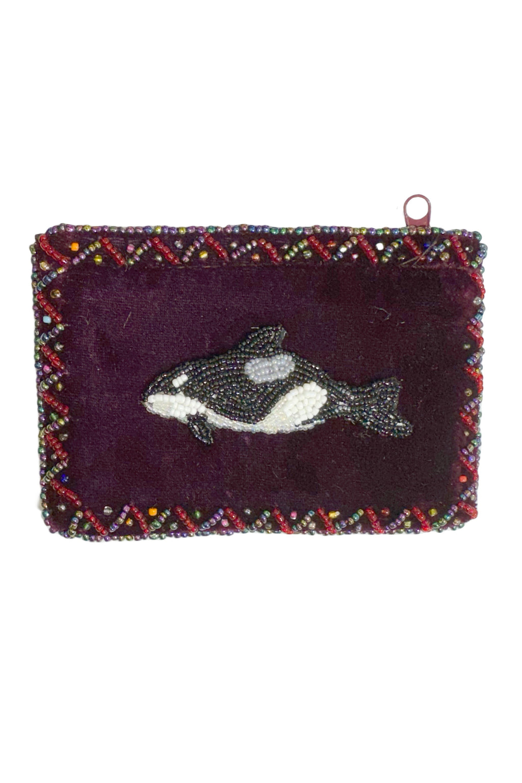 Orca Rectangle Velvet Coin Purse V0701