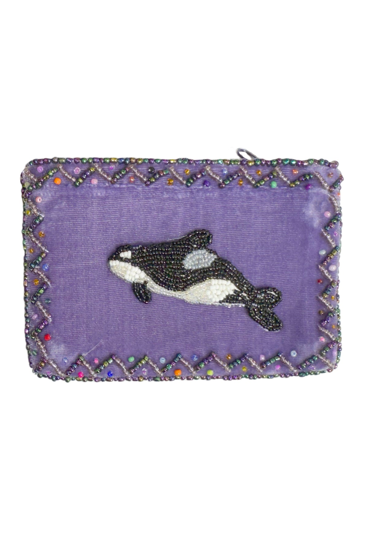 Orca Rectangle Velvet Coin Purse V0701