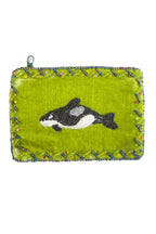 Orca Rectangle Velvet Coin Purse V0701