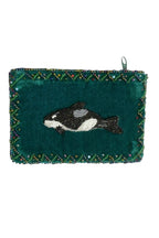 Orca Rectangle Velvet Coin Purse V0701