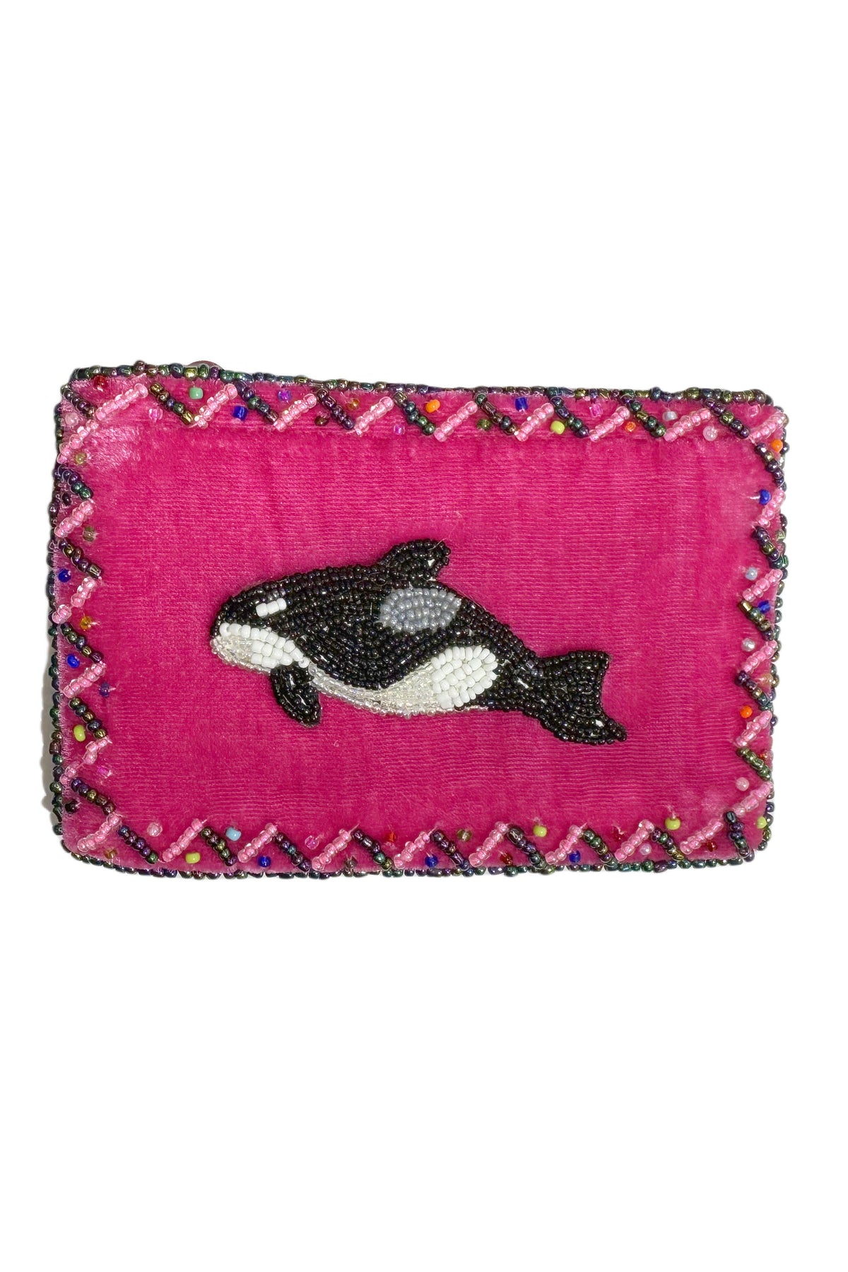 Orca Rectangle Velvet Coin Purse V0701