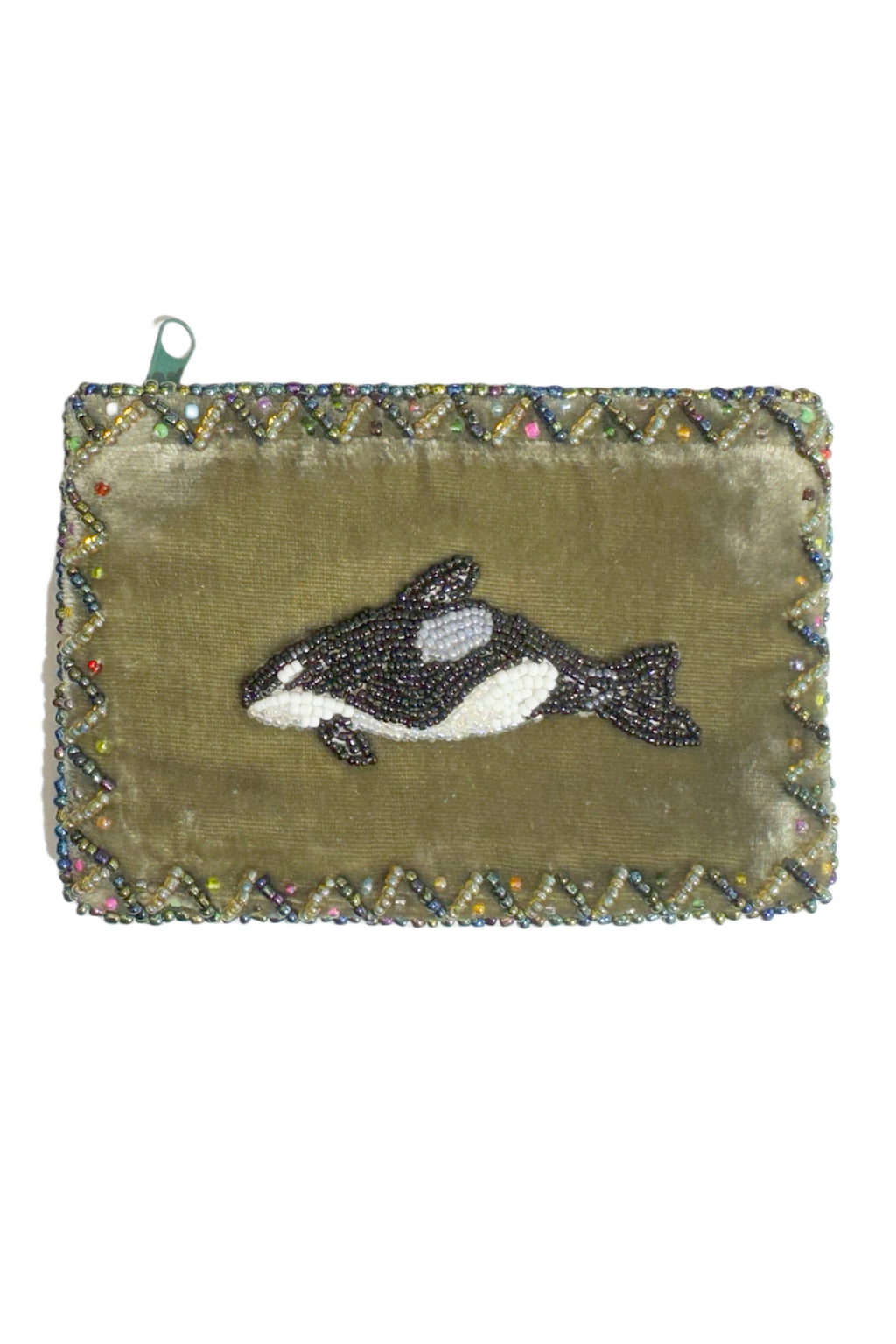 Orca Rectangle Velvet Coin Purse V0701