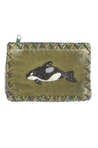 Orca Rectangle Velvet Coin Purse V0701