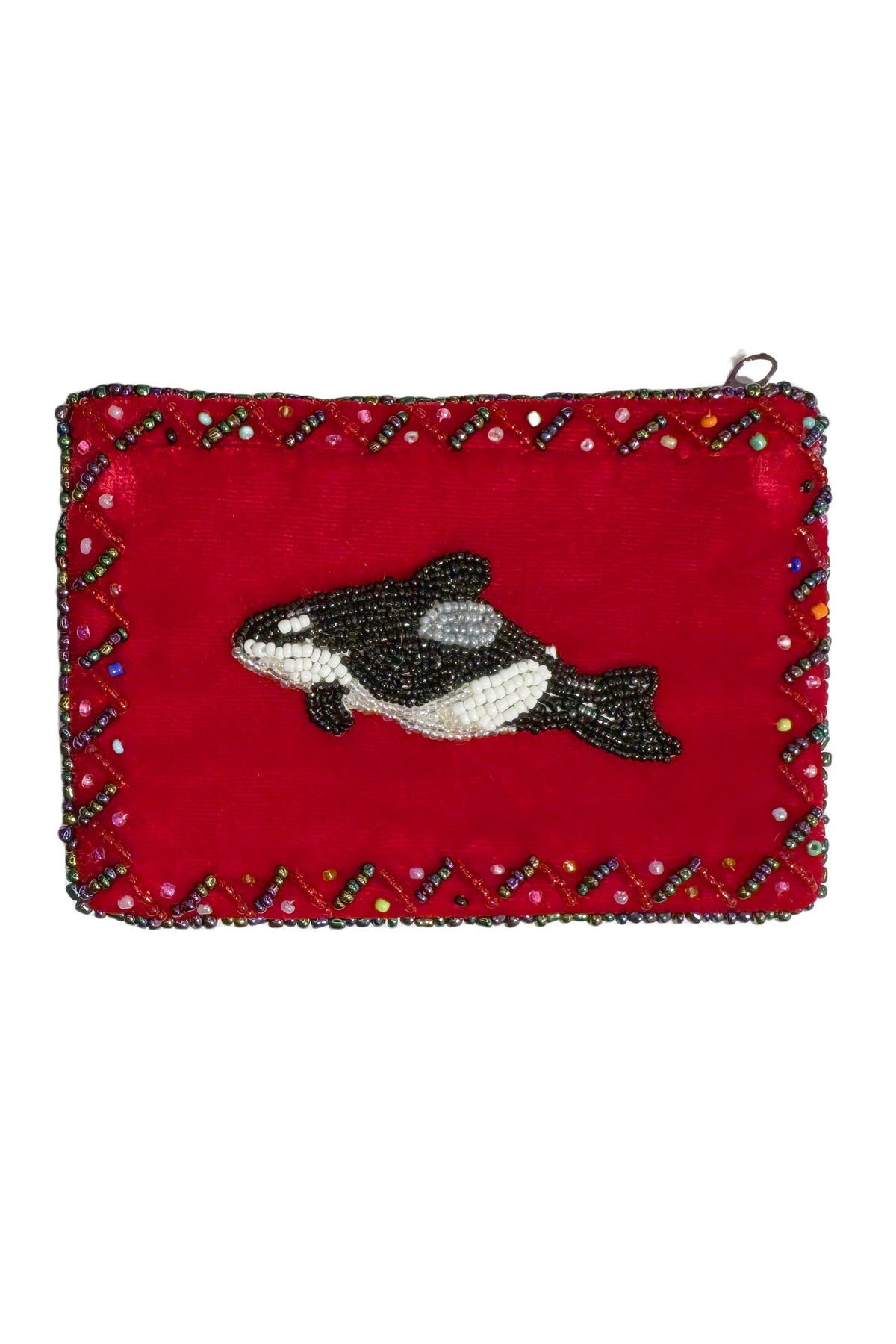Orca Rectangle Velvet Coin Purse V0701